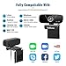 Faneam HD 1080P Webcam con Micrófono USB Web CAM Streaming Cámara para...