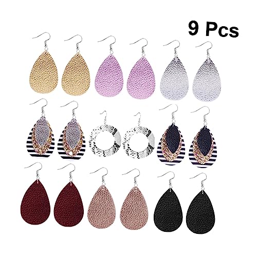 Boucles d'oreilles uniques en cuir léopard pour bal masqué - 4