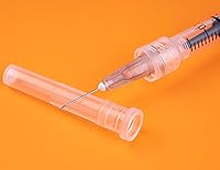 Vista 5 de Jeringas de 1 cc/ml con aguja de 0.5 pulgadas desechables cada una envuelta individualmente, paquete de 20 (0.0 fl oz-27G-20pcs-RL)