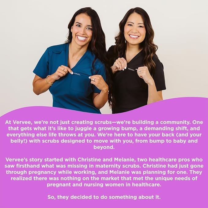 OG Custom Maternity Scrubs Set – Mix and Match Pregnancy Tops and Pants