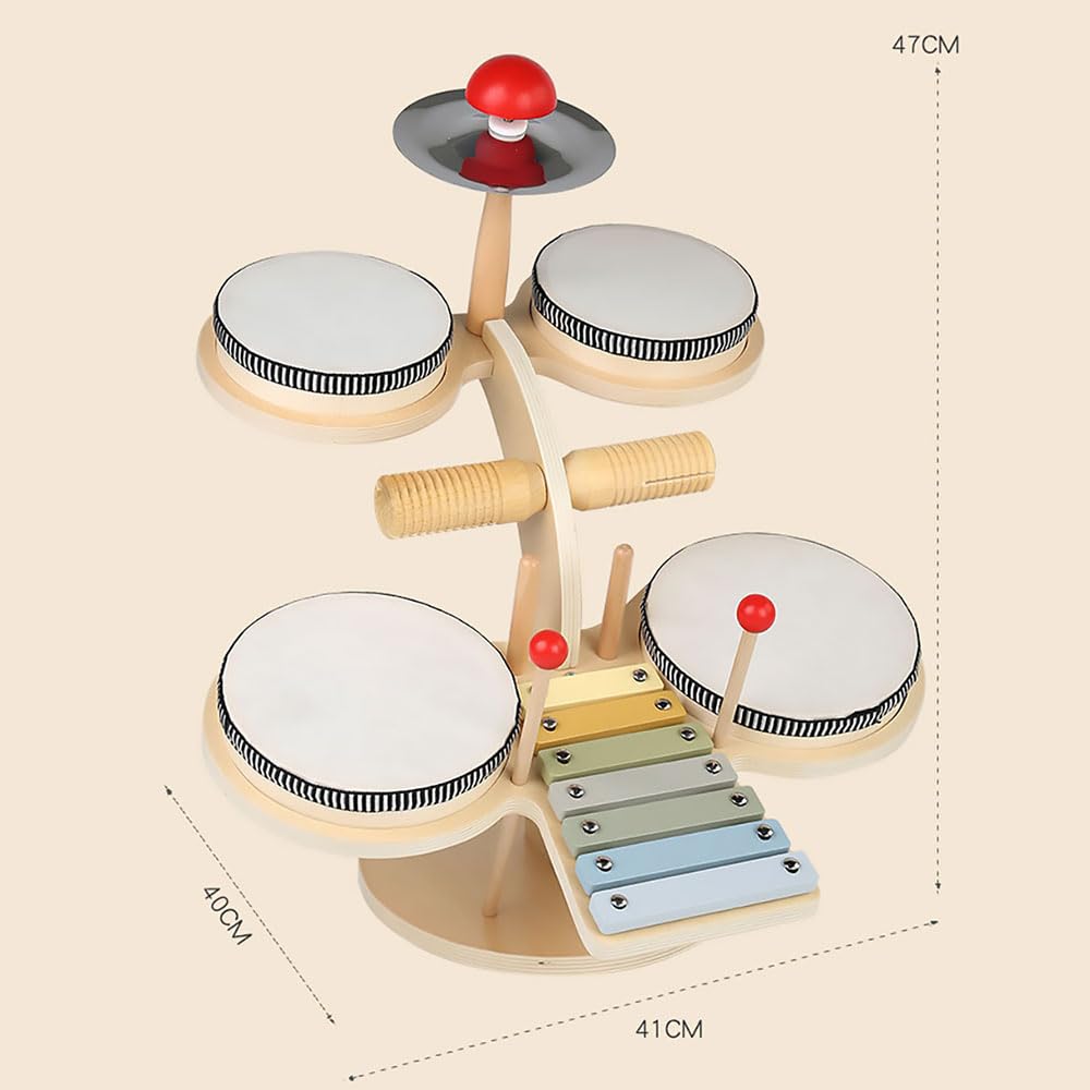 Amazon | ism 木製 わくわく音あそびセット シンプル キッズ ドラム