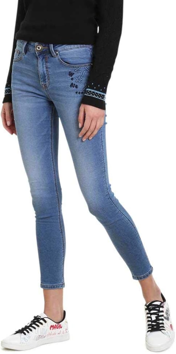 Desigual 18WWDD445161 Kentya, Pantaloni Denim, Taglia : Amazon.it: Moda