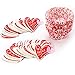 Konsait 200pcs Red Heart Baking Cups/Liners with Cupcake Picks,Valentines Cupcake Wrappers and Toppers, Valentines Baking Cups,Red Cupcake Liners Cases Party Accessories for Valentine’s Day Decoration