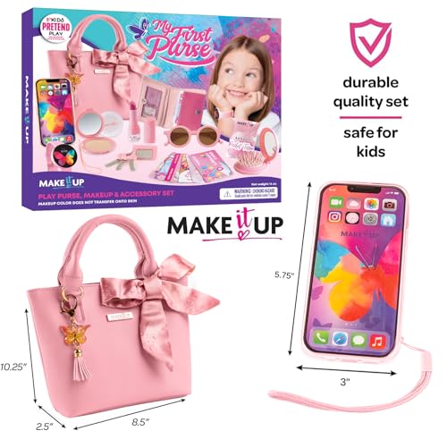 Make It Up MIU Princess Pretend Play Girls Purse & Toddler Girl Toys Make Up Set I Kids Purse & Fake Makeup Toys I Little Girl Purse thumb #6