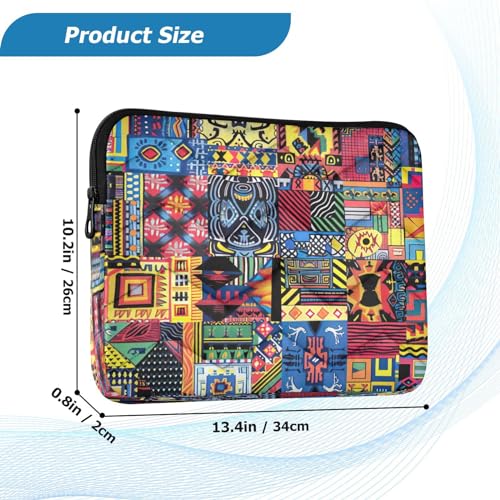 Funda para portátil 13-14 pulgadas impermeable con diseño tribal miniatura 3