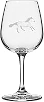 Vista 44 de Abaco Barb Body Horse - Copa de vino grabada multiusos (12.75 onzas)