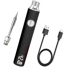 Portable Soldering Iron Mini Cordless Welding Repair Kit, Black