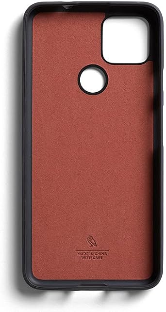 Bellroy Pixel 5a Case (Leather Google Pixel Phone Cover, Super Slim Profile, Soft Microfiber Lining) - Black