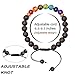 CELOKIY Chakra Lava Stone Diffuser Bracelets,Yoga Bead Bracelet Natural Crystal Bracelet, Healing Aromatherapy Essential Oil Stretch 8mm Bracelet for Women and Men
