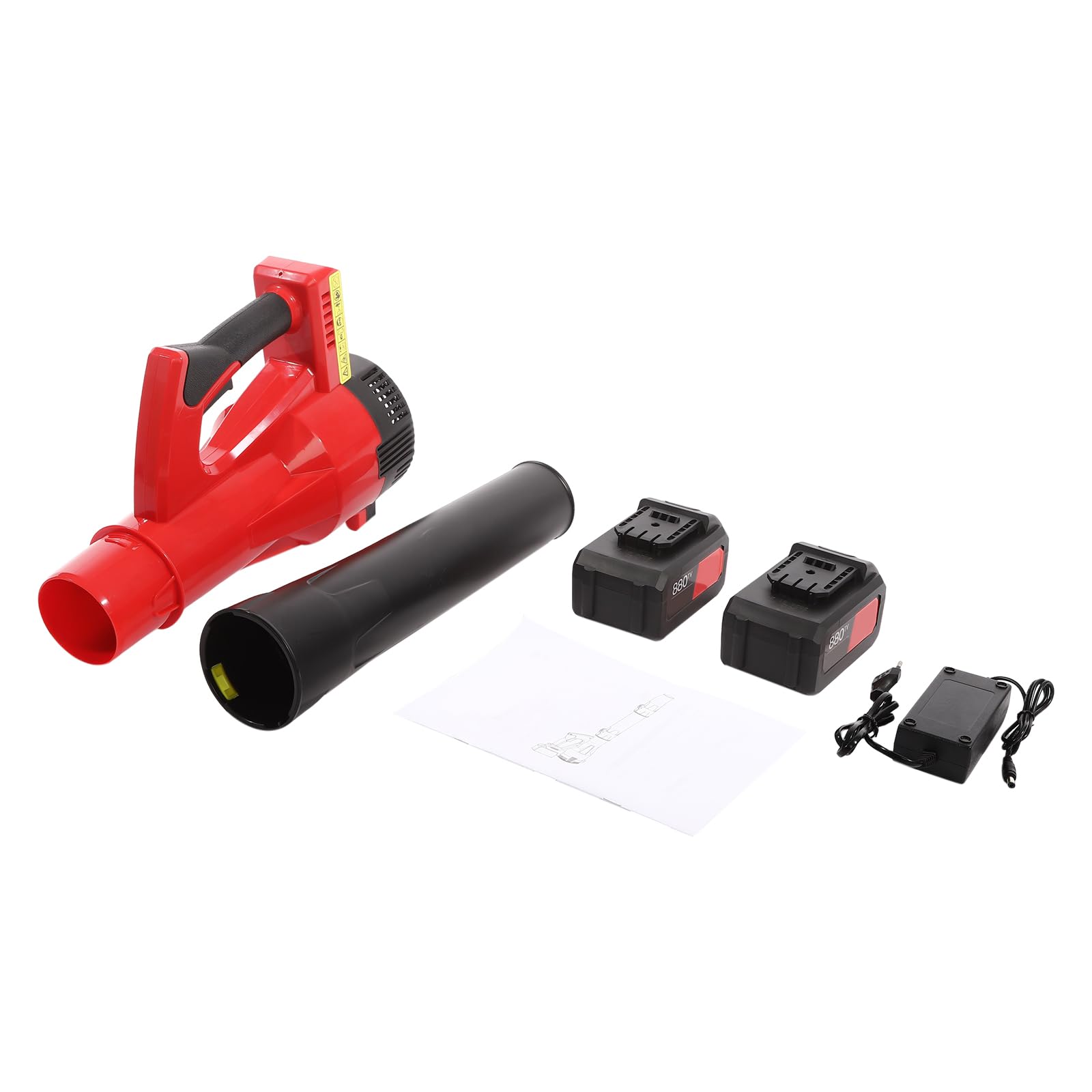 Soplador de Hojas de Mano con batería 580m³/20482.50ft³/ h, 22000RPM de Nieve Ligero portátil, soplador pequeño eléctrico de jardín para el Cuidado del césped, Patio, Entrada
