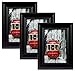 Kiera Grace Reagan Picture Frame (Set of 3), 4 by 6 Inch, Black