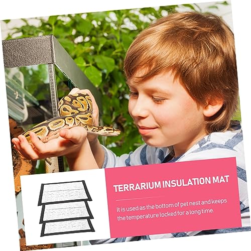 6 pads térmicos para reptiles, manta aislante para tortugas y serpientes miniatura 3