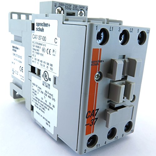 CA7-37-10-220W SPRECHER+SCHUH CONTACTOR 37A 220V AC Coil 1NO Auxiliary Contact