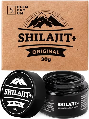 Image of Shilajit Original Himalaya - High Dose 85% Fulvic Acid - 30 g - 60 Day Supply - Premium Pure Shilajit High Dose From Himalya Hand Harvest Including 500mg Dosing Spoon