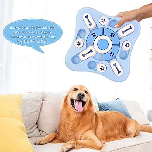 JOPHEK Intelligenzspielzeug für Hunde, Beschäftigung Feeder Dispenser, Interaktives Welpenspielzeug Mit Quietschen für Kleine, Mittlere, Große Hunde und Katzen