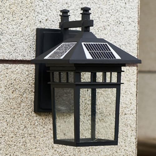 Applique murale extérieure solaire LED en aluminium étanche à télécommande