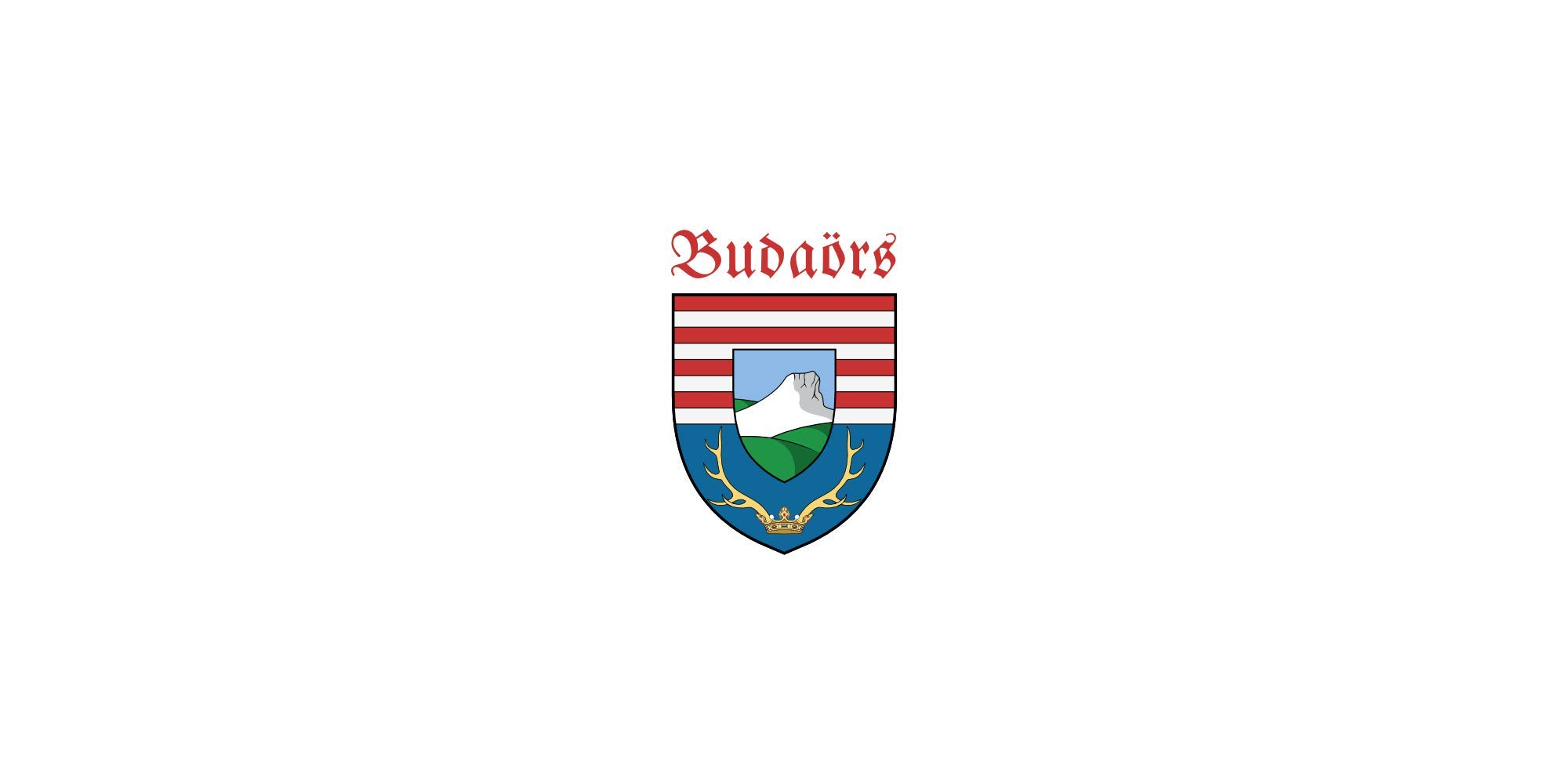 Drapeau Large Budaörs en tissu paysage pour pavillon officiel