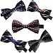 Sept.Filles Men's Tie Elegant Bow Tie Packs of 5 (4.72'' x 2.36'', D)