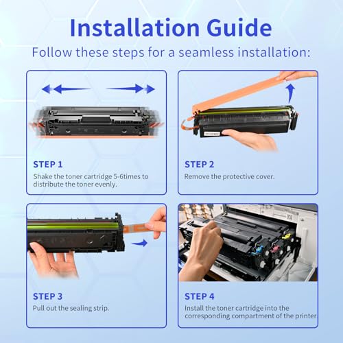 MYCARTRIDGE Ersatz für HP 219X (Mit Chip) für 219A 219X für HP Color LaserJet Pro MFP 3302FDWG Toner für 3302SDWG 3302FDNG 3302FDW 3302SDW 3302FDN 3202DN 3202DW für W2190X W2190A (4er Pack)
