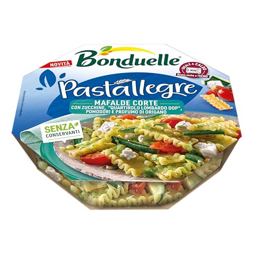 Bonduelle Pastallegre Mafalde corte con zucchine, quartirolo lombardo DOP, pomodorini e origano 200g