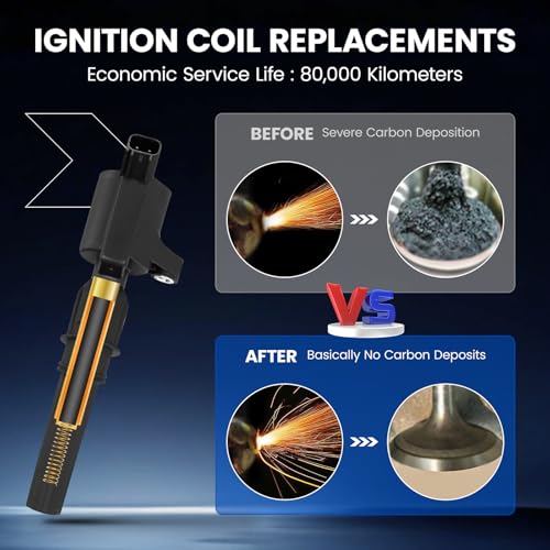 Image of 10 Ignition Coils-Fix Misfires for Ford E-Series /F-150 /F-250 /F-350 /Expedition /Explorer /Mustang&Lincoln Navigator /Town Car&Mercury Grand Marquis /Mountaineer (4.6L /5.4L V8 /6.8L V10)-Repl DG508