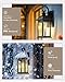 FEMILA Exterior Wall Sconce,2 Packs Outdoor Waterproof Wall Lights Fixture,E26 Socket Wall Lantern for Porch,Anti-Rust Matte Black Finish with Seeded Glass Lampshade,4FD54B-2PK BK