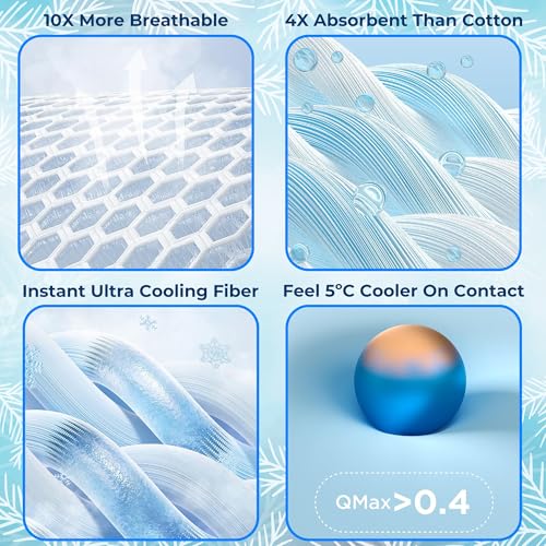 Image of Story@Home Artic-Cool Cooling Blankets for Summer | Reversible Dohar Single Bed | Summer Blanket Ideal as AC Blanket Breathable Lightweight Soft & Thin Duvet - Silver Leaf