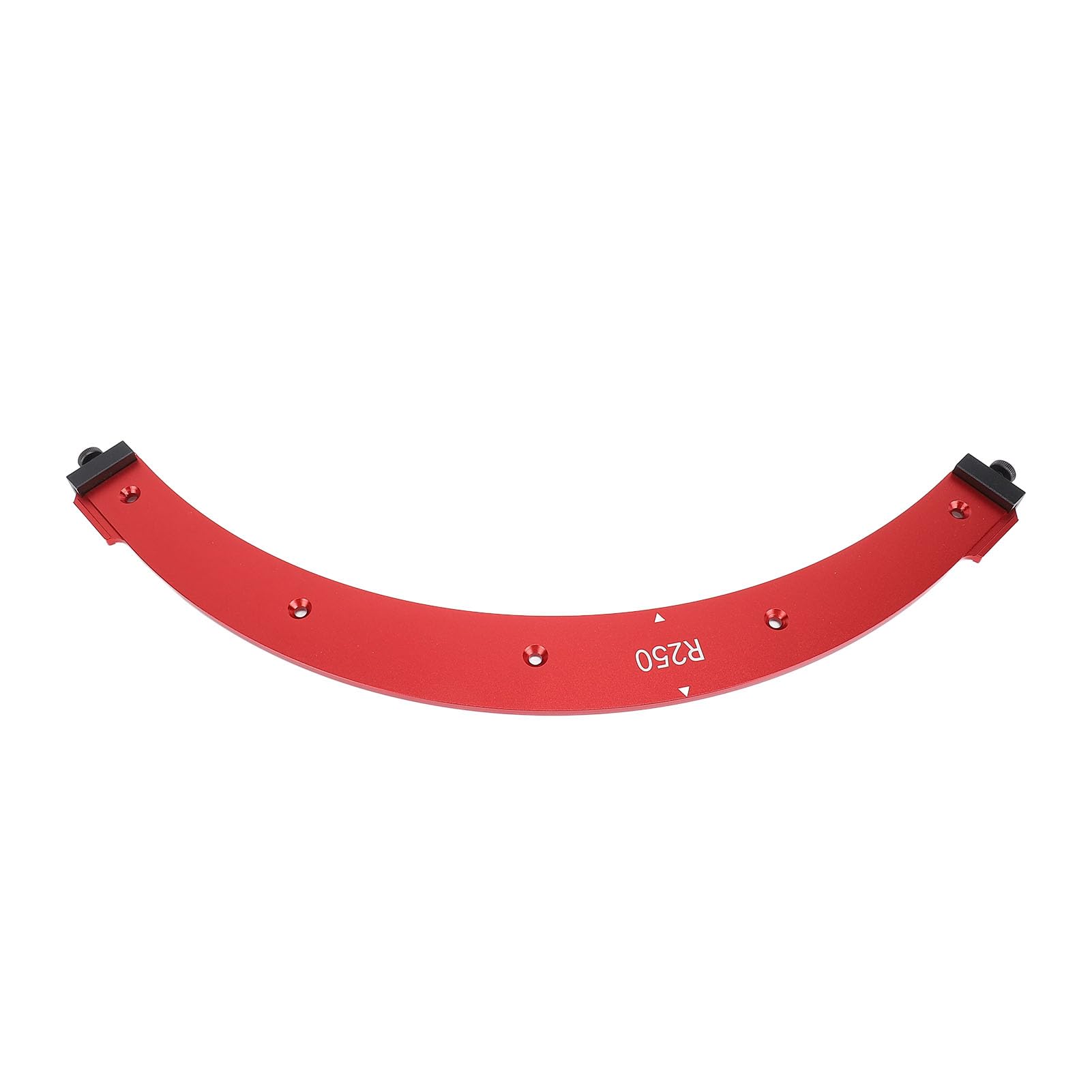 Sagoma per Angoli Arrotondati per la Lavorazione del Legno R250, Sagoma per Router in Lega di Alluminio, Guida per Raggio Angoli Interni ed Esterni con Scale Trasparenti per