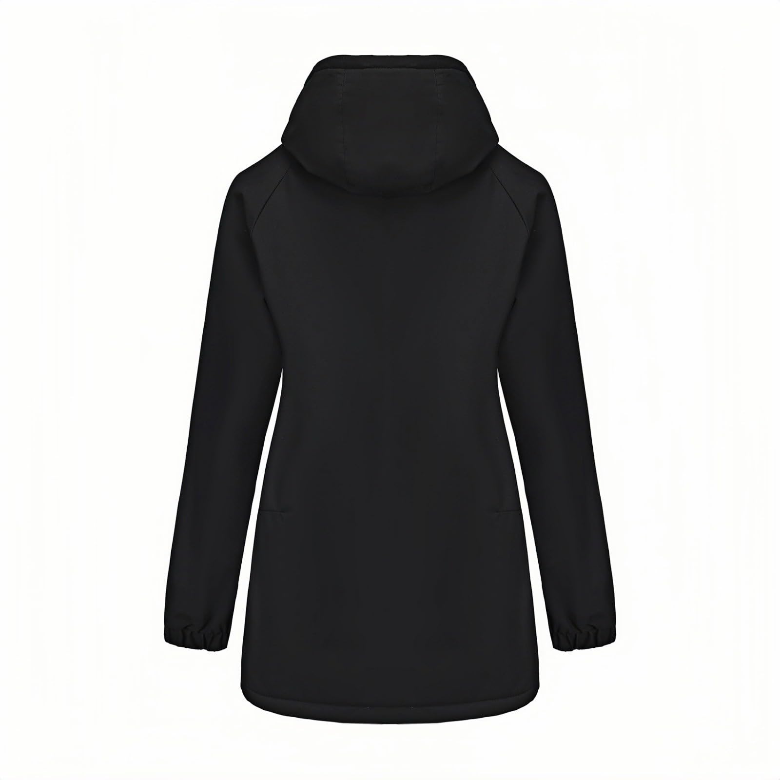 Genérico Chubasquero Poncho Mujer,Chaqueta Anorak Ligera para Mujer Resistente Al Viento Impermeable Larga con Capucha Y Bolsillos para Uso Diario Senderismo Al Aire Libre