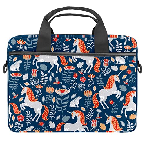 Sac à bandoulière pour ordinateur portable licorne idéal pour les cours