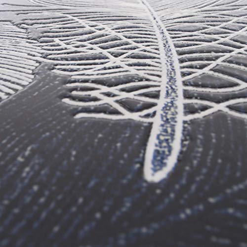 MACOShopde by MACO Möbel Raburg Mosaiktisch Mayla in BLAU-WEIß-Feder - Metallgestell in SCHWARZ, Gartentisch, rund, 60… – Bild 4