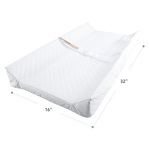 Miniatura 2 de Cambiador de pañales para bebé con cubierta impermeable, cambiador de contorno para tocador de 32 x 16 pulgadas