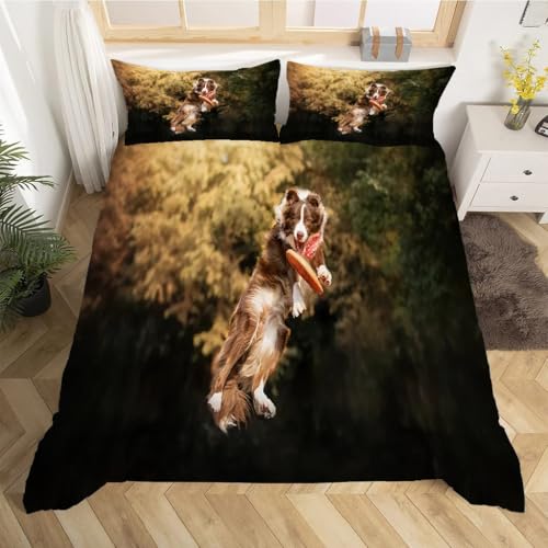 Parure de lit 90x190 Chien de Berger avec housse de couette