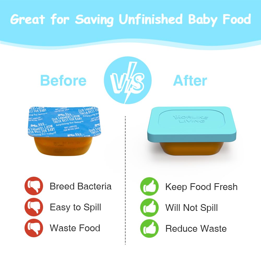 Morlike Baby Food Lids Compatible With Gerber Food Containers