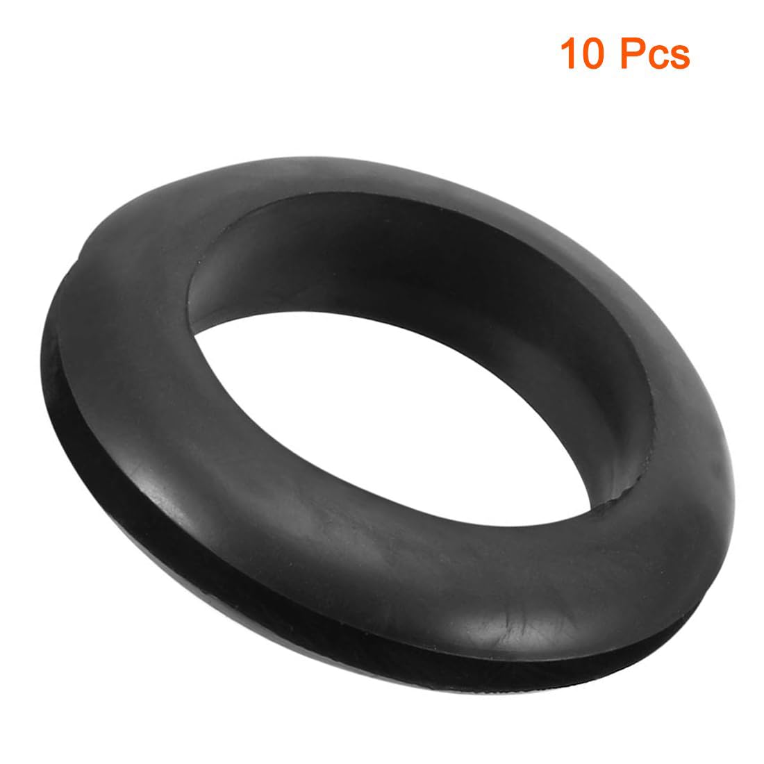 TOP-VIGOR 10Pcs Black Rubber Grommets 40mm Cable Wire Protector Rings Electrical Hole Gaskets for Conductor Wiring Cables and Plugs - Image 3