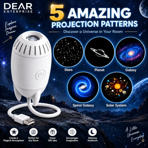 Generic Dear Enterprise Star Projector Lamp for Kids, White - Image 4