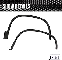 Vista 5 de CROSSDESIGN Juego de guardabarros, compatible con Volkswagen Tiguan 2012-2017, 4 piezas, color negro texturizado 5N0854732B9B9