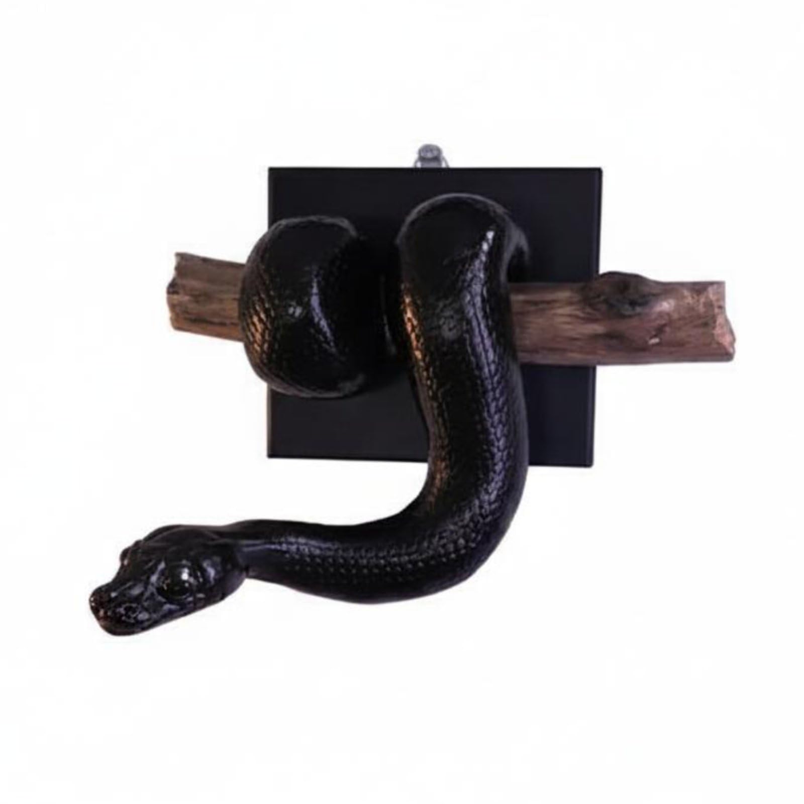 Serpent python en sculpture murale décorative pour sublimer l'ambiance du salon