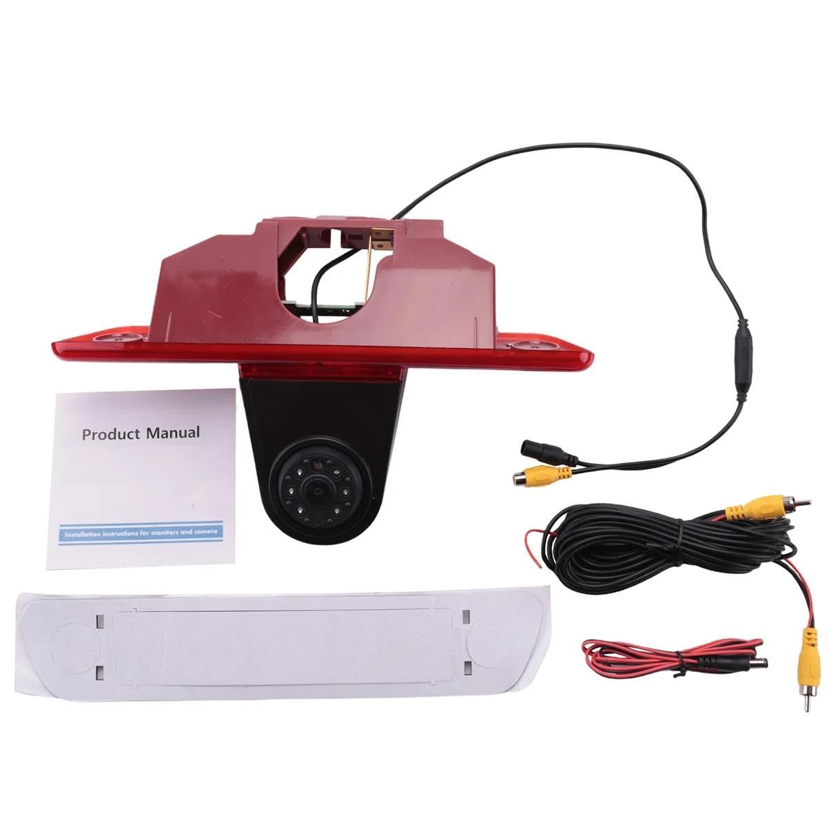Luci Terzo Stop Auto Luce Freno per Telecamera Retromarcia per Parcheggio Auto HD per Peugeot per Expert 2007-2012 2013 2014 2015 Terza Luce di Freno