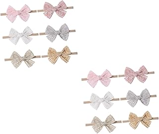 ibasenice 12 Peças Faixas De Cabelo Para Bebês Infantis Faixas De Cabelo Para Crianças Pequenas Faixas De Borracha Para Laços De Cabelo Chá De Bebê Foto Laço Faixa De Cabelo Faixa De