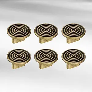 LAPO Deluxe Cabinet Knobs, Drawer Pulls, Knobs for Dresser Drawers, Drawer Knobs Handle, Kitchen Knobs (Antique Finish) Pack of 6 pcs