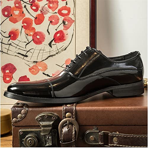 Dress Shoes for Men Lace Up Round Toe Calfskin Cap Toe Anti-Slip Rubber Sole Resistant Non Slip Business2