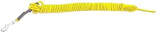 Dingo Gear S03633 - Correa Flotante para Perro en el Trabajo, Tela Hecha a Mano, sin Mango, Impermeable, 10,5 m, Color Negro y Amarillo