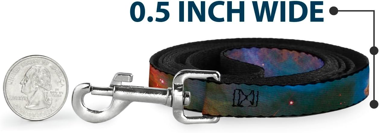 Buckle-Down Pet Leash - Supernova Space Collage - 4 Feet Long - 1.5" Wide