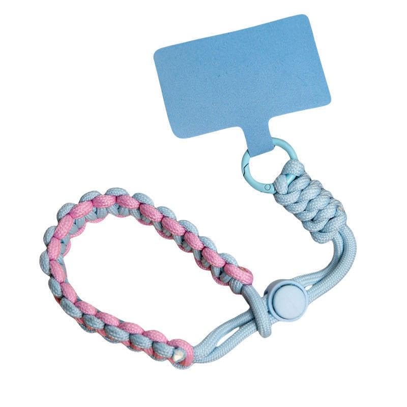 Image of AccuPrints Sumiko Phone Lanyard Wrist Strap - Adjustable Braided Hand Strap with Phone Tether Tab, Universal Anti-Theft Woven Wrist Lanyard for Smartphones, Keys, Cameras & Accessories - Sky Blue.