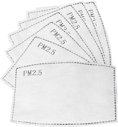 20PCS Professional PM2.5 Activated Carbon Filter | 5 Layers Replaceable Anti Haze Filter | Paper for Adults