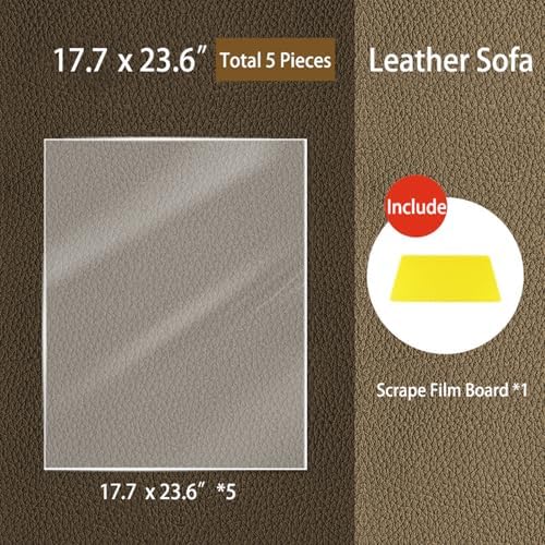 Cat Scratch Furniture Protector - 5 Pcs Couch Guards, Anti-Scratch Tape for Cats, 4 Sizes Claw Proof Sofa Corner Covers, Effective Cat Claw Shield for Furniture