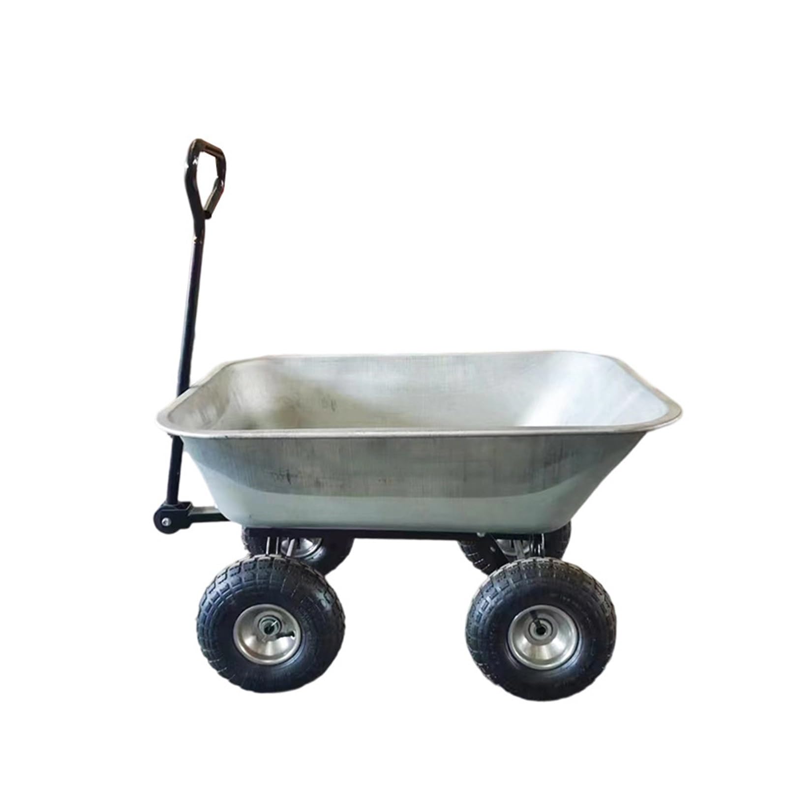 Heavy Duty Garden Cart with Handle Utility Wheelbarrow Garden Dump Cart, for Outdoor Lawn Yard Farm Ranch