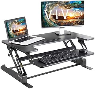 VIVO Height Adjustable Standing Desk Sit to Stand Gas Spring Riser Converter |