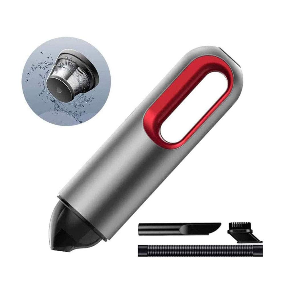 Aspirador de automóviles 5200PA Vacío de automóviles Bajo Ruido Mojado y seco Auto Aspirumeer (Color : Red)